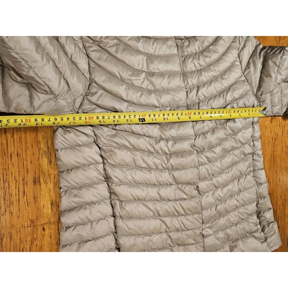 ATHLETA Jacket Womens Packable Goose Down Downkind Lightweight Puffer Small Grey - Picture 5 of 9